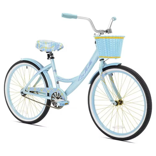 24" Bicycle Girls Cruiser Bike, Teen Ages 13+, Light Blue