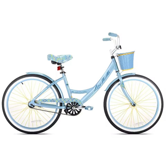24" Bicycle Girls Cruiser Bike, Teen Ages 13+, Light Blue